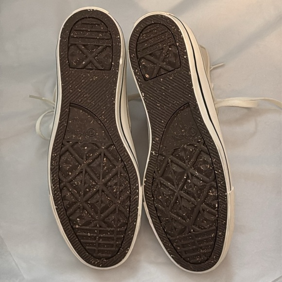 Converse Chuck 70 High Top lace up sneakers beige Wm sz 8.5 men’s‎ 6.5 neutrals - Picture 7 of 13